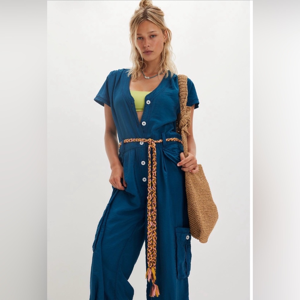 FREE PEOPLE Hit The Coast Coveralls/JUMPSUIT - Picture 3 of 13